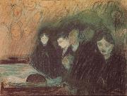 Edvard Munch Funeral oil painting